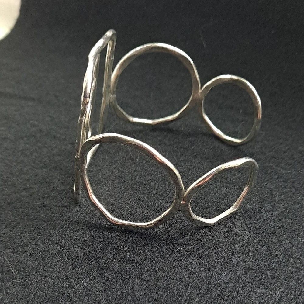 Silver Spiral Cuff Bracelet - Picture 3 of 3